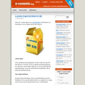 Blog for e-conomic.dk - online faktureringssystem.