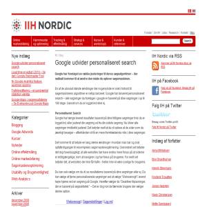 Adwords og SEO specialister - IIH Nordic