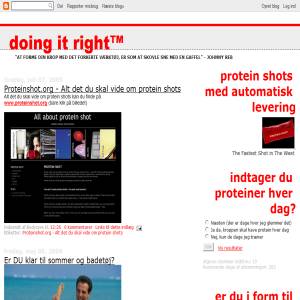 Doing it right blog om proteinpulver