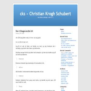cks - Christian Krogh Schubert