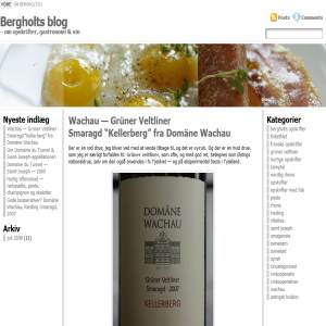 Bergholts blog - om opskrifter og gastronomi